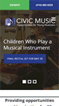 Mobile Screenshot of civicmusicmilwaukee.org